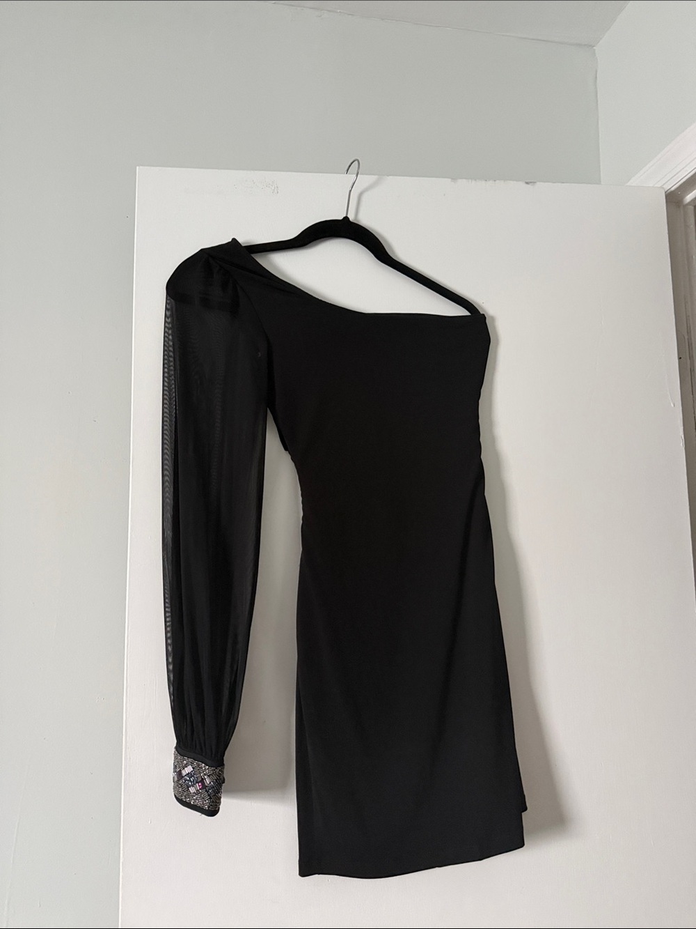 Black one shoulder small dress